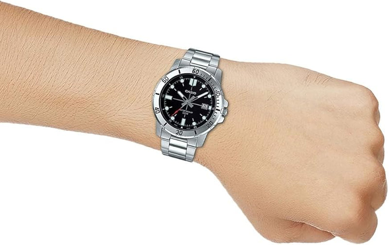Casio Watch Men Analog Brown dial Stainless Steel