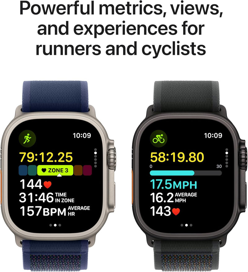 Apple Watch Ultra 2 GPS + Cellular 49mm – Black Titanium with Black Trail Loop