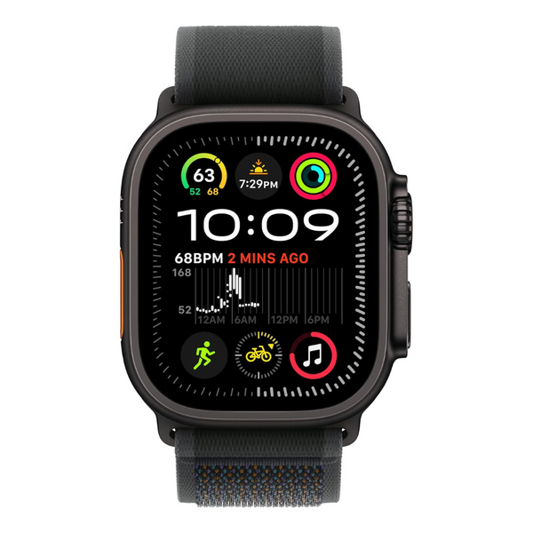 Apple Watch Ultra 2 GPS + Cellular 49mm – Black Titanium with Black Trail Loop