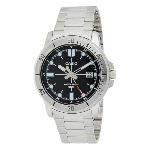 Casio Watch Men Analog Brown dial Stainless Steel