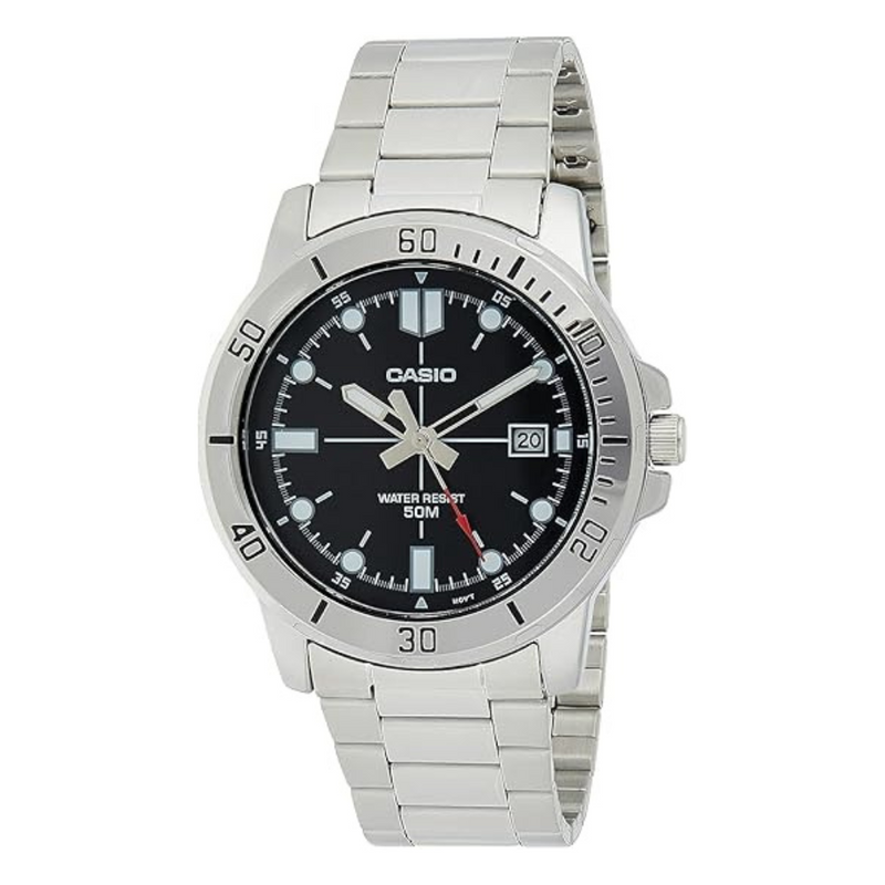 Casio Watch Men Analog Brown dial Stainless Steel