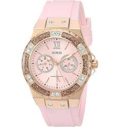 Women's Stainless Steel + Stain Resistant Silicone Watch